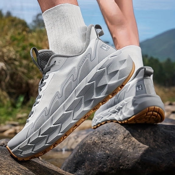 Unisex Breathable Mesh Running Shoes with Memory Foam Insole & Shock-Absorbing Midsole - Lightweight Durable Rubber Outsole, Quick-Dry Lining, All-Season Training & Casual Sneakers for Men Women
