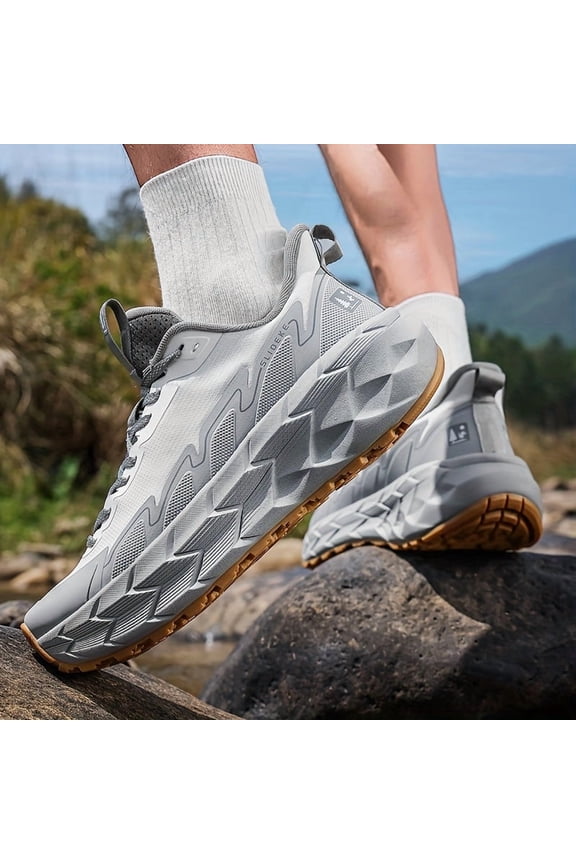 Unisex Breathable Mesh Running Shoes with Memory Foam Insole & Shock-Absorbing Midsole - Lightweight Durable Rubber Outsole, Quick-Dry Lining, All-Season Training & Casual Sneakers for Men Women