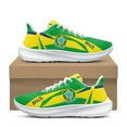 thumbnail image 1 of Unisex Breathable Running Shoes Brazil Flag Printed Wear Resistant Cushion Sneakers for Women Mens Customized Name, 1 of 4