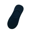 thumbnail image 1 of Unisex Breathable Solid Color No Show Socks with Anti-Slip Gel Tab, Cotton Liner Socks for Daily Wear, Sports, Invisible Comfort, Sneaker Fit, and All-Day Performance, 1-Pair Pack - Navy, 1 of 4