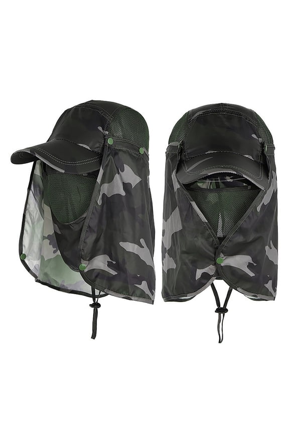Unisex Breathable Sun Shield Bucket Hat for Outdoor Sports Fishing Hiking and Daily Wear Lightweight Adjustable Full Face Coverage Sun, Dark Green