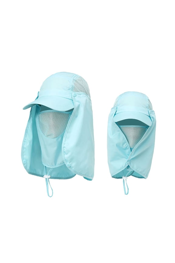 Unisex Breathable Sun Shield Bucket Hat for Outdoor Sports Fishing Hiking and Daily Wear Lightweight Adjustable Full Face Coverage Sun, Sky Blue