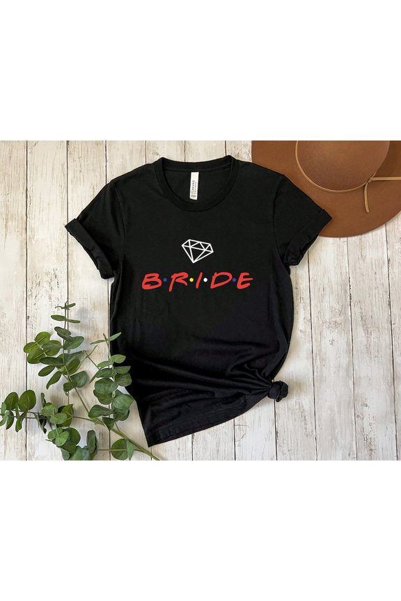 Unisex Bride Team Bridal Party Bachelorette T-Shirt Cotton Graphic Tee-All Size S-5Xl