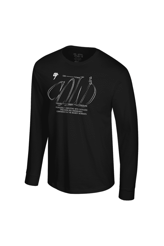 Unisex Bristol Studio Cam Thomas Black Brooklyn Nets Stadium Essentials Long Sleeve T-Shirt