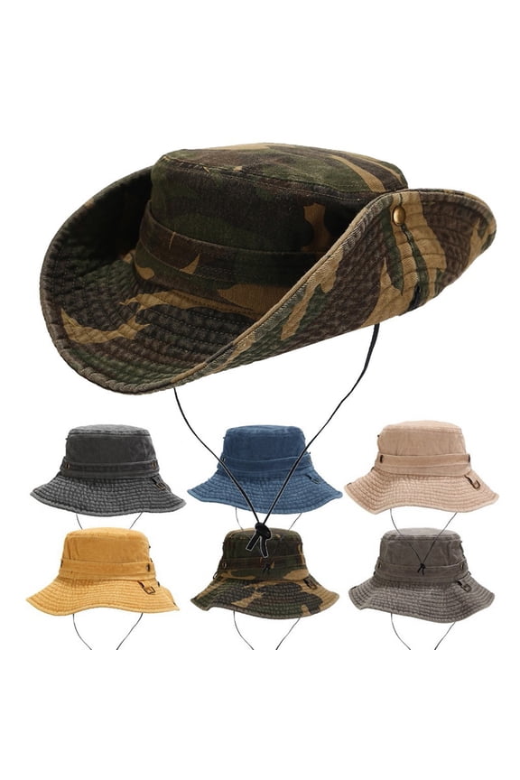 Unisex Bucket Hat, Breathable Outdoor Fisherman Cap with UV Protection for Fishing, Hiking and Beach Travel
