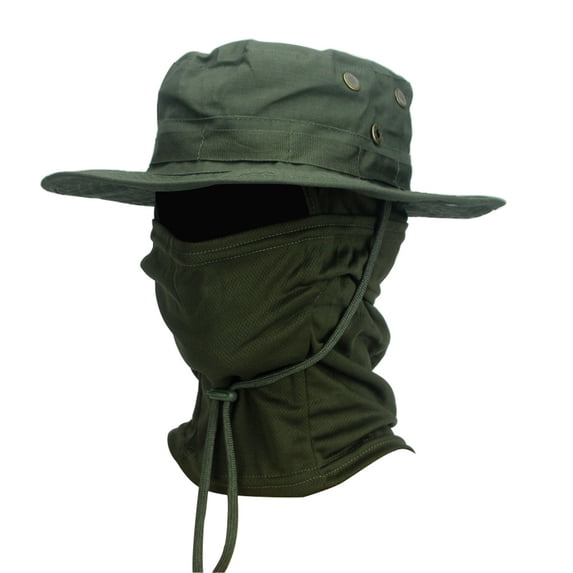 Unisex Bucket Hat VLOOCKLW Outdoor UV Sun Protection Wide Brim Hat with Face Cover & Neck Flap F