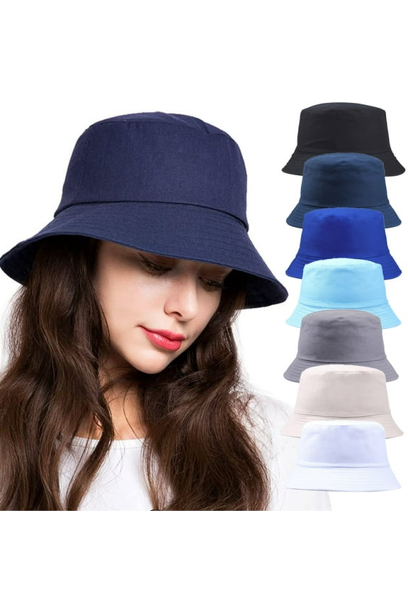 Unisex Bucket Hats Sun Beach Hat Teens Girls Wide Brim Reversible Bucket Hat for Women Men Summer Fisherman's Caps UPF 50+