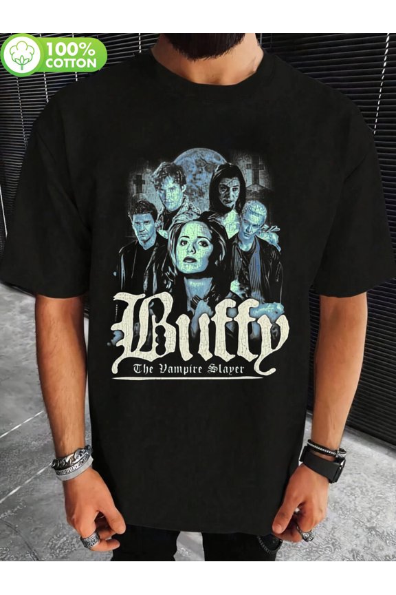 Unisex Buffy T-Shirt Gift, Soft And Breathable, Lightweight - Crew Neck, Fit - Machine Washable, Comfortable Short Sleeve Graphic Tee 180G