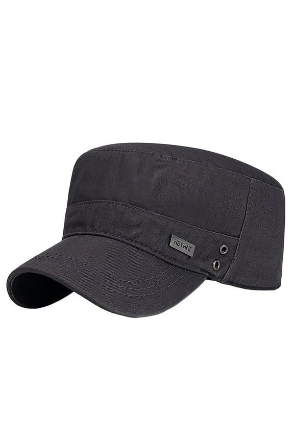 Unisex Cadet Military Cap Adjustable Tactical Operator Cap Flat Top Baseball Cap Outdoor Sun Hat for Walking Yachting
