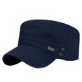 thumbnail image 1 of Unisex Cadet Military Cap Adjustable Tactical Operator Cap Flat Top Baseball Cap Outdoor Sun Hat for Walking Yachting, 1 of 8