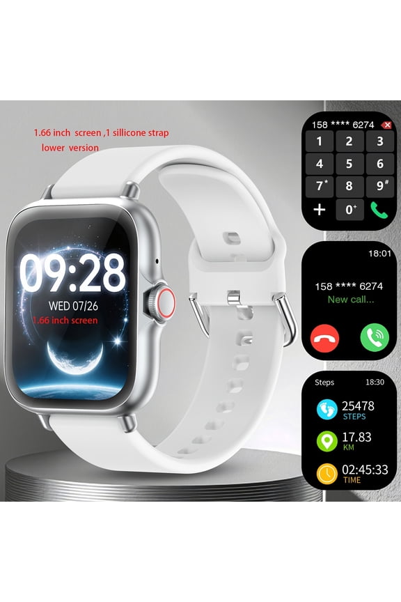 Unisex Call Smartwatch - Answer/Make Calls, 100+ Sport Modes, Fitness Tracker, for Android & iPhone, Modern Wristwatch