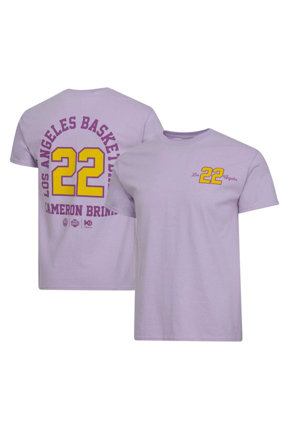 Unisex Cameron Brink Lavender Los Angeles Sparks Player ID Arch T-Shirt