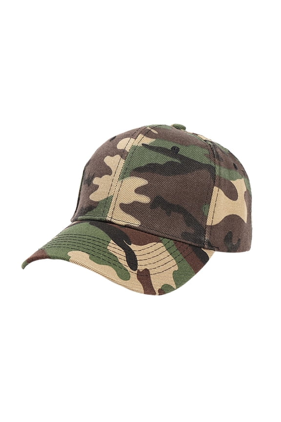 Unisex Camouflage Baseball Cap Summer Outdoor Sport Hat Adjustable Camo Sun Visor Athletic Tactical Cap Army Green
