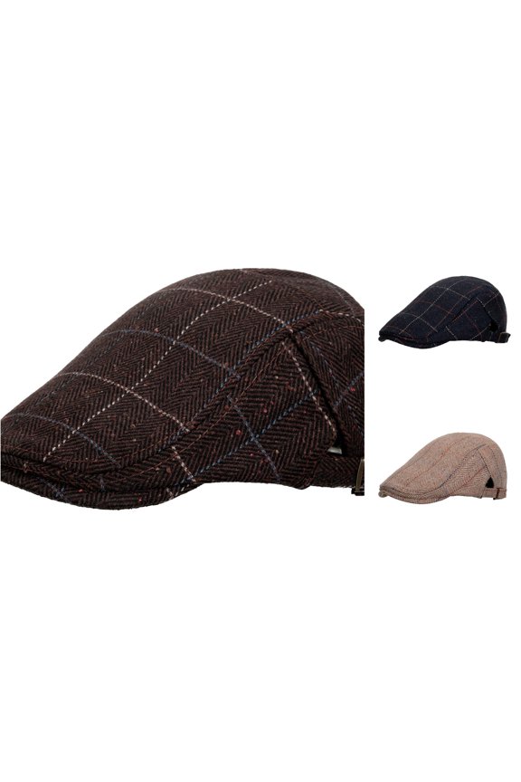 Unisex Cap Lattice Prints Hat Work Cap Plain Sunshade Cap Climbing Outdoors Autumn Winter Cap French Hat Summer One Size