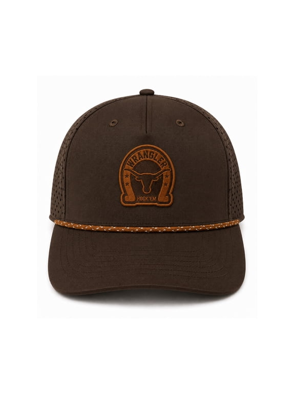 Unisex Cap X x Wrangler Brown Texas Longhorns Perforated Rope Adjustable Hat