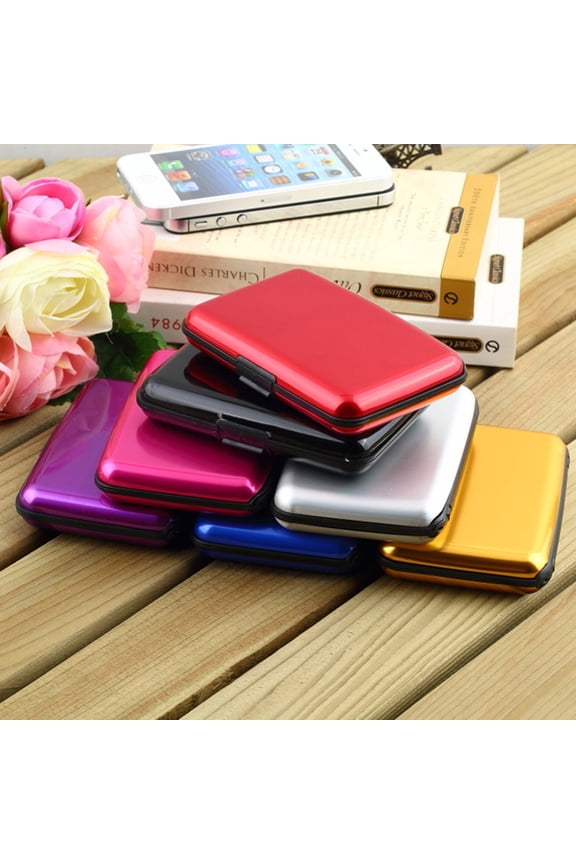 Unisex Card Holder Waterproof Aluminium Travel  RFID Blocking Wallet Daily Use