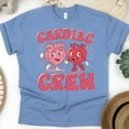 thumbnail image 1 of Unisex Cardiology Team T-Shirt, Cute Medical Heart Design Tee, CarolinaBlue, Size S, 1 of 6