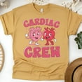thumbnail image 1 of Unisex Cardiology Team T-Shirt, Cute Medical Heart Design Tee, Gold, Size M, 1 of 6