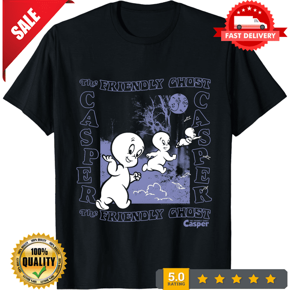 Unisex Casper the Friendly Graphic T-Shirt - The Friendly Chust Inspired Fan Tee, NEW TRENDING ITEM-TH82981