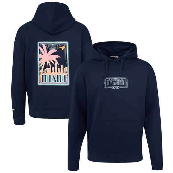 Unisex Castore Navy McLaren F1 Team 2025 Miami Grand Prix Oversized Pullover Hoodie