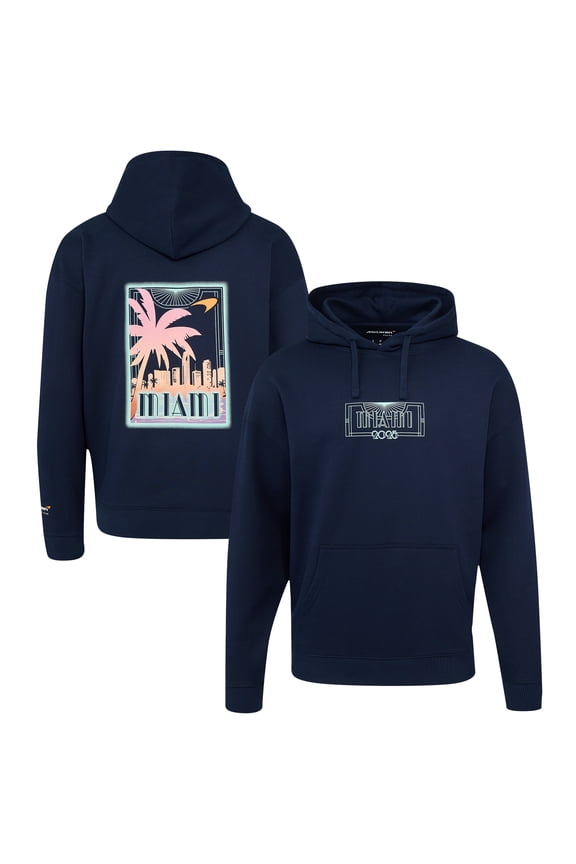 Unisex Castore Navy McLaren F1 Team 2025 Miami Grand Prix Oversized Pullover Hoodie