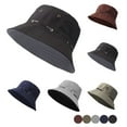 thumbnail image 1 of Unisex Casual Bucket Hat Outdoor Sun Protection Travel Pot Style Cap, 1 of 2