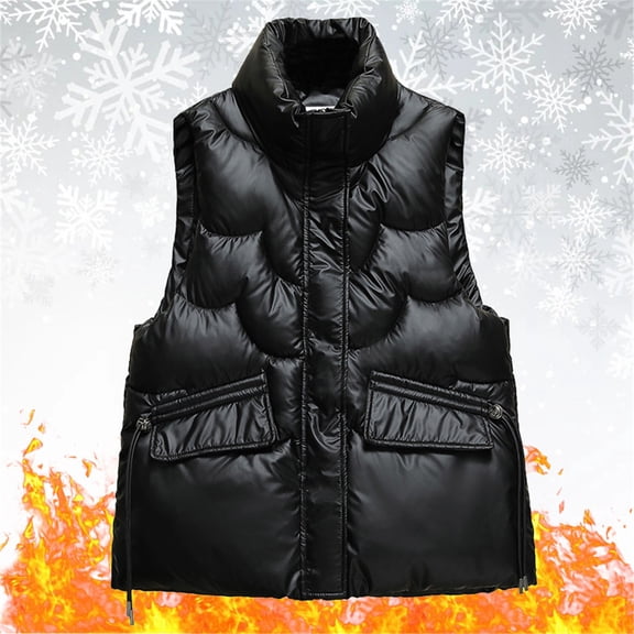 Unisex Casual Coat Jacket Solid Vest Zipper Pocket Loose Sleeveless Jacket Coat Zip Vest for Women Denim Vest Dress for Women plus Size Fashion for Women Vests plus And Plaid Vest External Vest