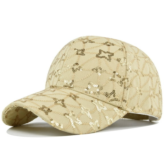 Unisex Casual Denim Retro Sequin Baseball Cap Fashion Funny Baseball Cap Ajustable Peaked Cap Outdoor Sports Couple Hats Adjustable Curved Brim Hats Sun