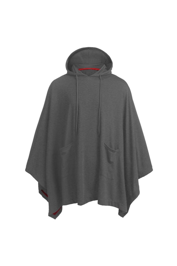 Unisex Casual Hooded Poncho Cape Cloak Fashion Coat Hoodie Pullover with Pocket Hoodies Men Hoodies Hoodie