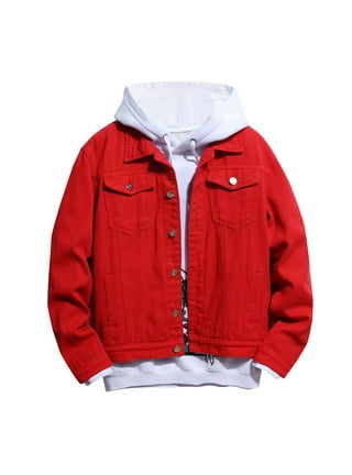 Red Jean Jacket Mens