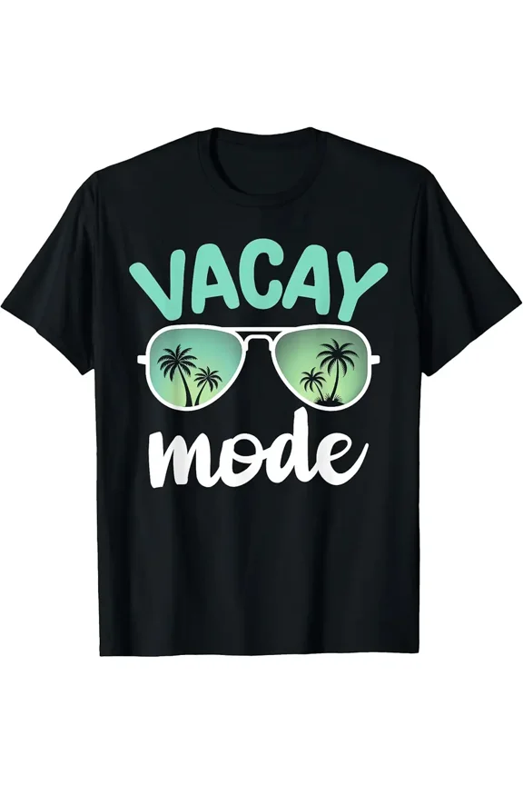 Unisex Casual Summer Beach Vacay Mode Graphic T-Shirt