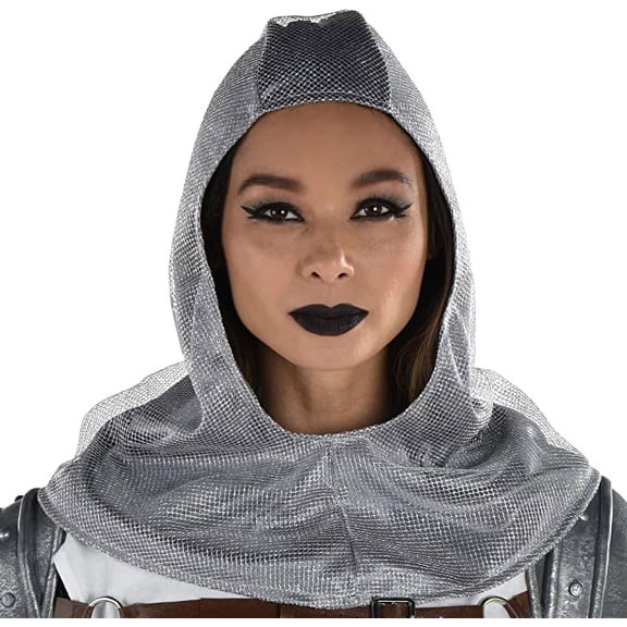 Unisex Chainmail Hood | Gray | 1 Pc.