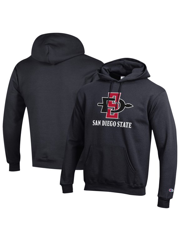 Unisex Champion Black San Diego State Aztecs Arch Eco Powerblend Fleece Hoodie