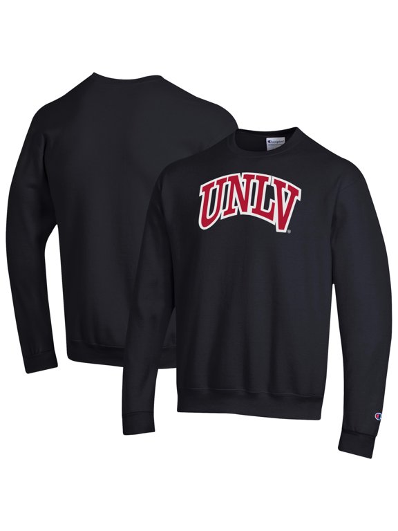 Unisex Champion Black UNLV Rebels Arch Eco Powerblend Sweatshirt