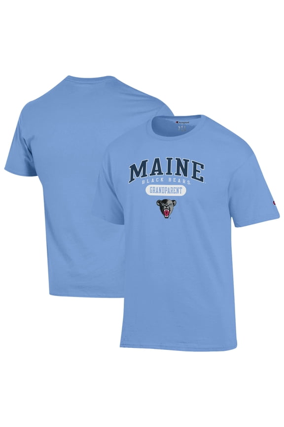 Unisex Champion Blue Maine Black Bears Grandparent Pill Box Jersey T-Shirt