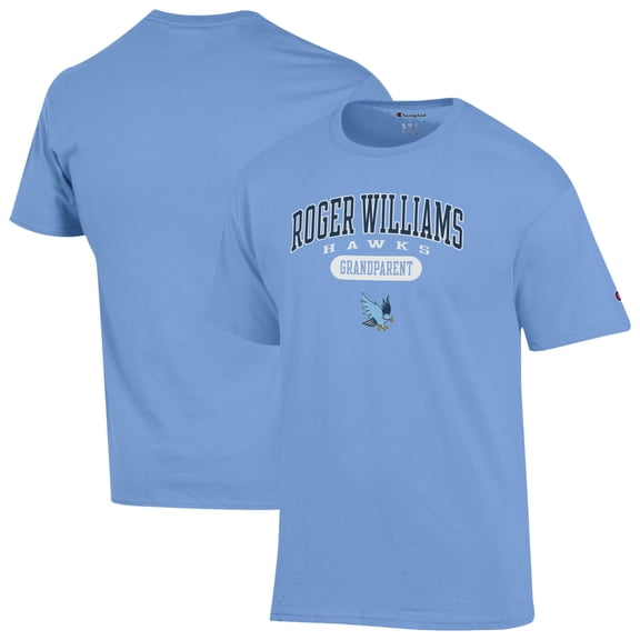 Unisex Champion Blue RWU Hawks Grandparent Pill Box Jersey T-Shirt