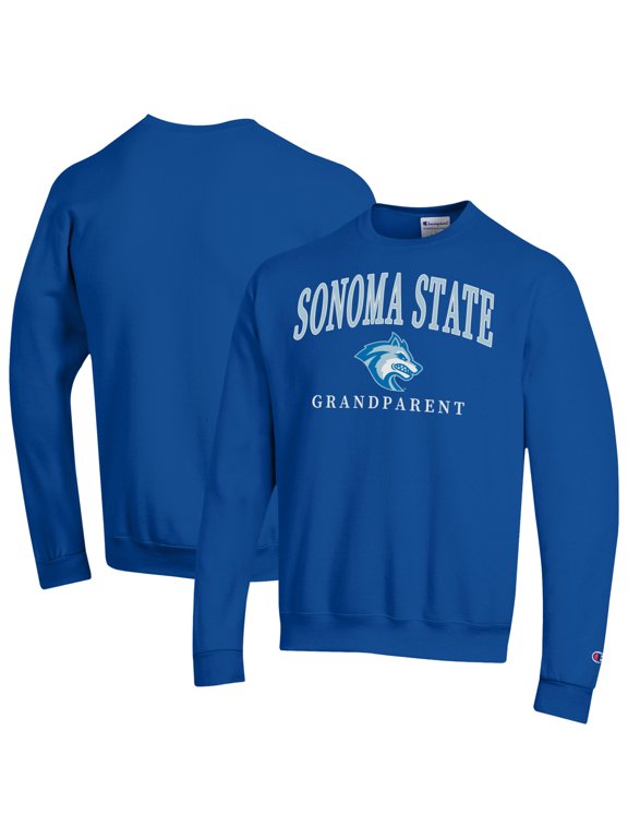 Unisex Champion Blue Sonoma State Seawolves Arch Grandparent Eco Powerblend Sweatshirt