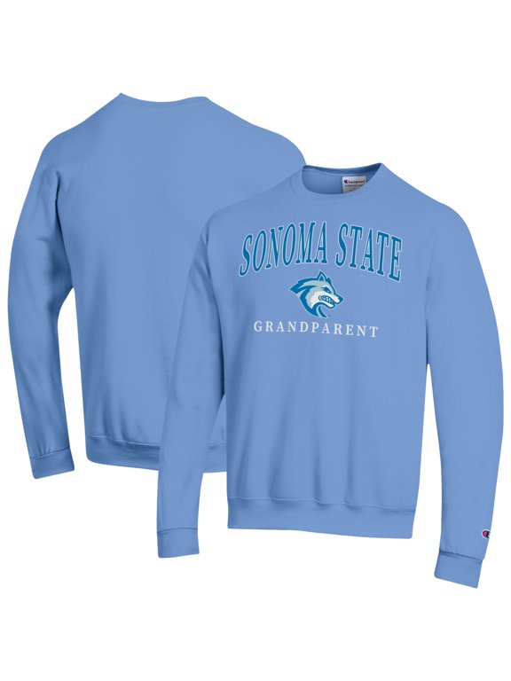 Unisex Champion Blue Sonoma State Seawolves Arch Grandparent Eco Powerblend Sweatshirt
