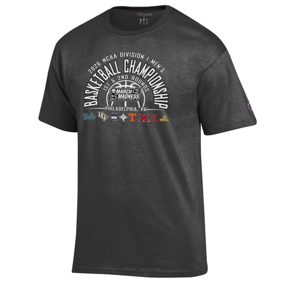 Unisex Champion Gray NCAA 2026 March Madness Philadelphia T-Shirt