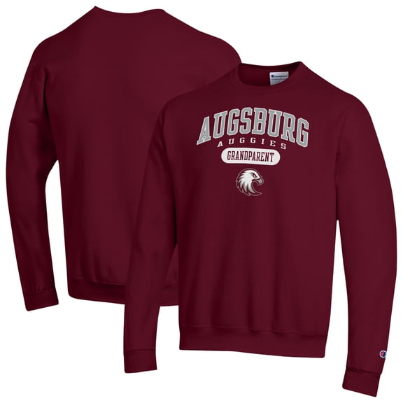 Unisex Champion Maroon Augsburg Auggies Grandparent Pill Box Eco Powerblend Sweatshirt