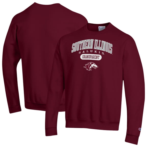 Unisex Champion Maroon Southern Illinois Salukis Grandparent Pill Box Eco Powerblend Sweatshirt