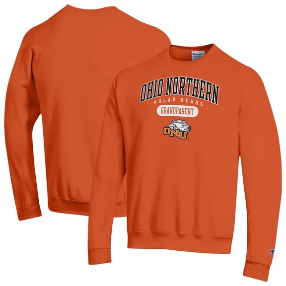 Unisex Champion Orange Ohio Northern Polar Bears Grandparent Pill Box Eco Powerblend Sweatshirt