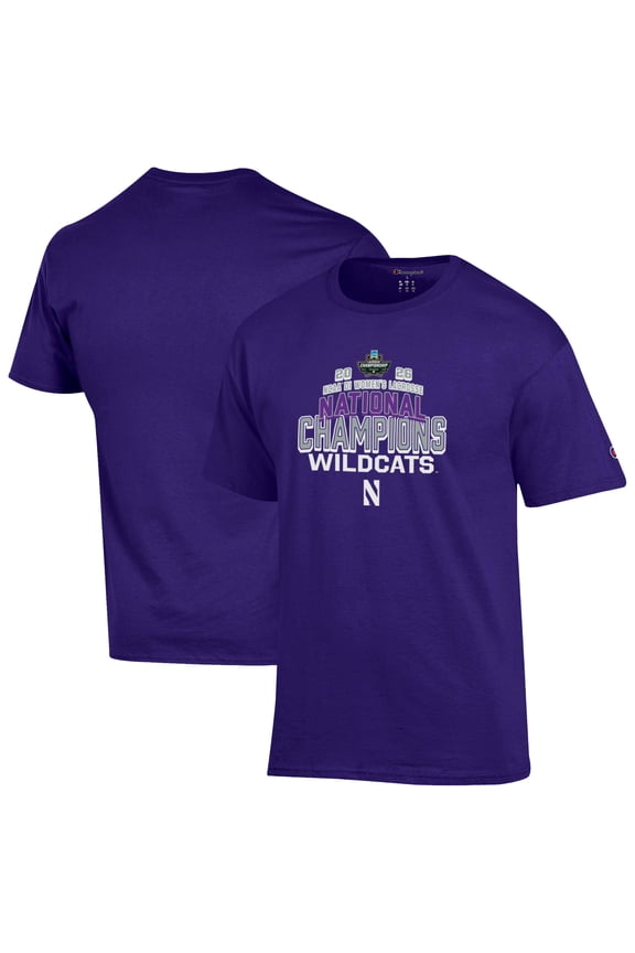 Unisex Champion  Purple Northwestern Wildcats 2026 NCAA Women's Lacrosse National Champions T-Shirt