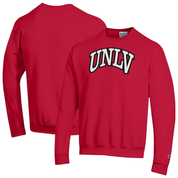 Unisex Champion Red UNLV Rebels Arch Eco Powerblend Sweatshirt