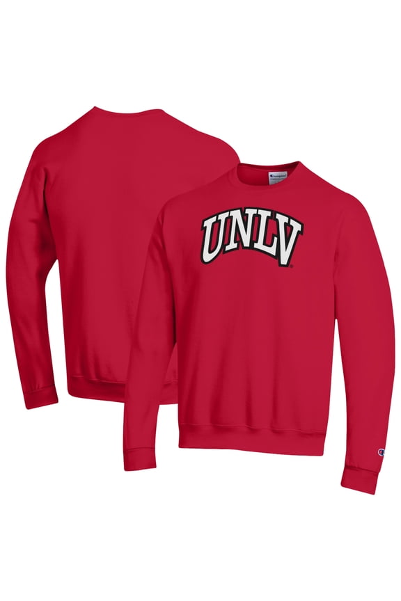 Unisex Champion Red UNLV Rebels Arch Eco Powerblend Sweatshirt