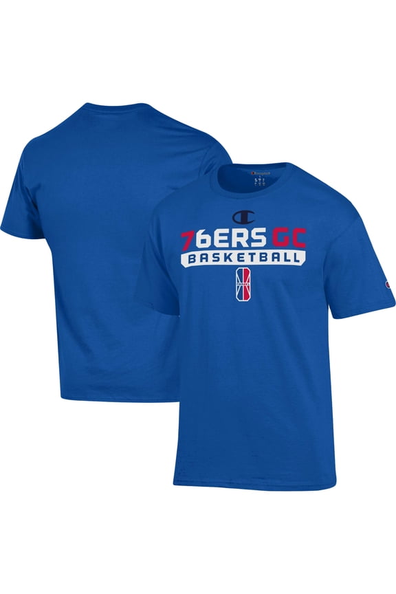 Unisex Champion Royal 76ers GC On-Court 2K League Authentic Practice T-Shirt