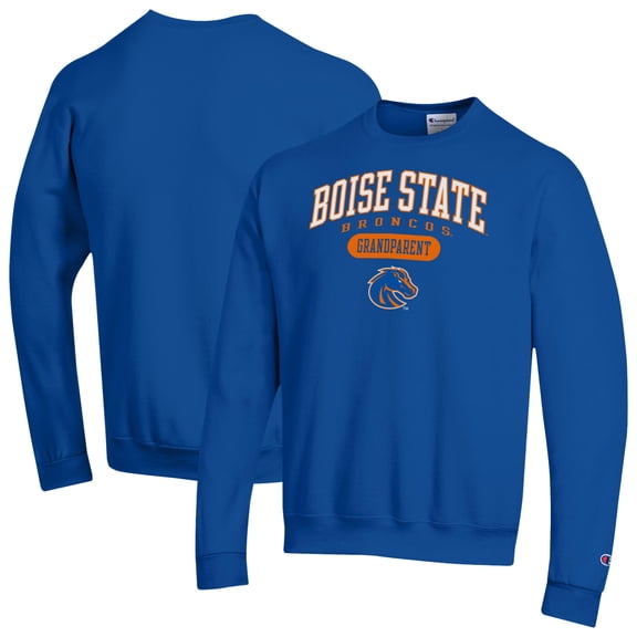Unisex Champion Royal Boise State Broncos Grandparent Pill Box Eco Powerblend Sweatshirt