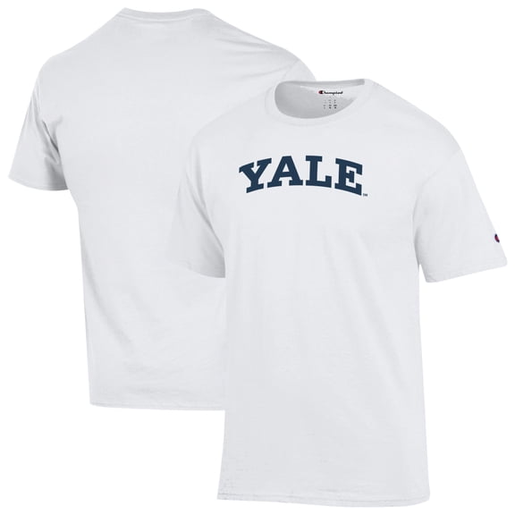Unisex Champion White Yale Bulldogs Arch Jersey T-Shirt