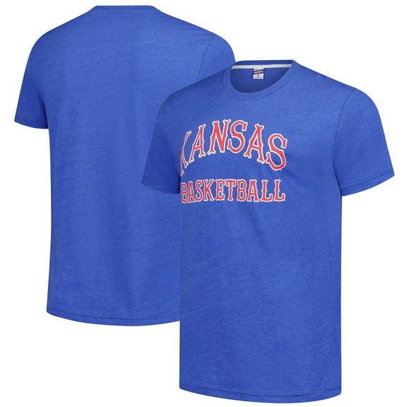 Unisex-Charlie Hustle Royal Kansas Jayhawks Basketball T-Shirt