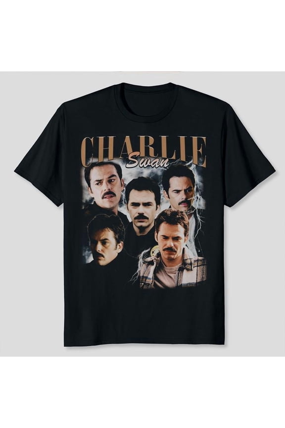 Unisex Charlie Swan Twilight 90s Graphic Style T-Shirt, Sizes S-5XL, Tbun